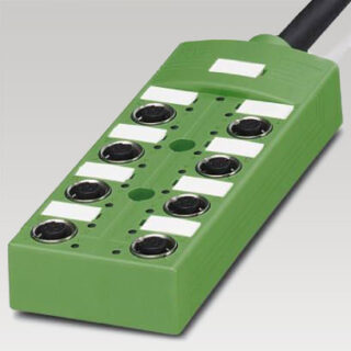 1517178 Plug 8xM12 Sensor/actuator box SACB-8/ 8-L-10,0PUR S